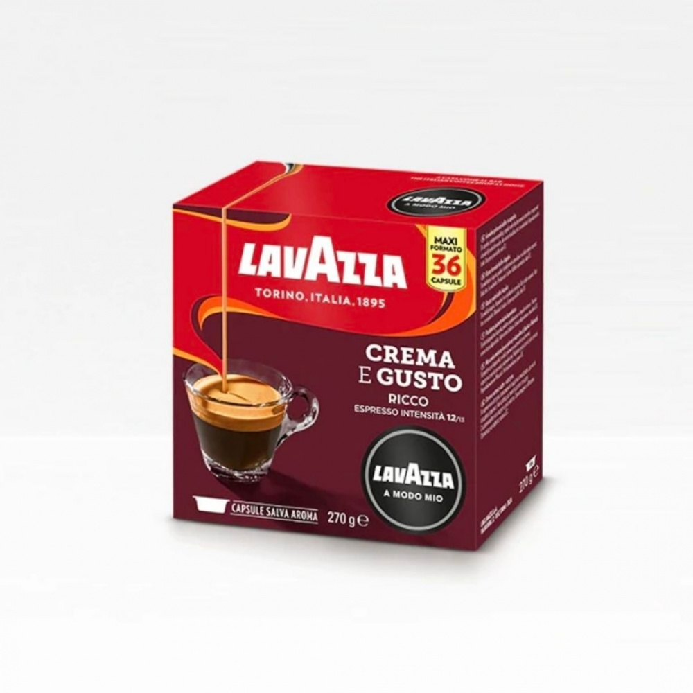 Capsula A Modo Mio Lavazza Crema e Gusto Ricco da 36 a 54 Pz - Caffè Dos  Santos